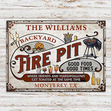 Personalized Fire Pit Get Toasted Custom Classic Metal Signs