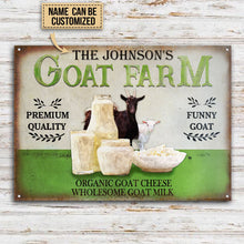 Personalized Goat Farm Wholesome Customized Classic Metal Signs-CUSTOMOMO