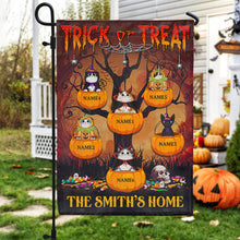 Cat Cosplay Happy Hallomeow Custom Flag, Pumpkin, Devil & Witch Cat Costumes, Personalized Halloween Decoration