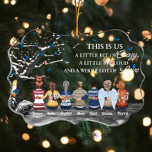 Always Beside You - Personalized Acrylic Ornament - Christmas Gift Memorial Gift For Family Members, Mom, Dad, Sisters, Brothers
