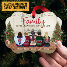The Greatest Christmas Gift Is Family - Personalized Custom Benelux Shaped Wood Christmas Ornament - Gift For Family, Christmas Gift