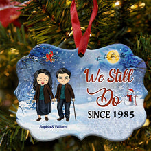 Family Couple Annoying Each Other - Christmas Gift For Couples - Personalized Custom Wooden Ornament, Aluminum Ornament