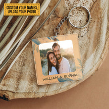 Custom Photo - God Blessed The Broken Road That Led Me Straight To You - Customized Keychain Gift - Couple Gift