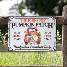 Autumn Farm Pumpkins Patch, Farm Decor, Harvest Season, Custom Classic Metal Signs