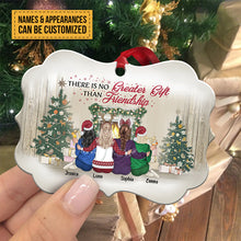 Best Friends There Is No Greater Gift Than Friendship - Christmas Gift For BFF - Personalized Custom Aluminum Ornament