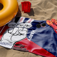 Personalized Custom Beach Towel Father And Kids Best Friends For Life Special Gift For Dad