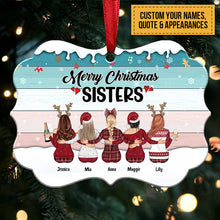 Xmas Ornament - Because Of You I Laugh A Little Harder Cry A Little Less And Smile A Lot More - Personalized Christmas Ornament