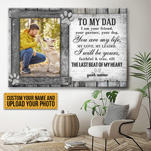 Custom Photo Dog Dad Father’s Day Gift Ideas Personalized Gift For Dog Dad Canvas Print