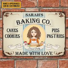 Baking Company Made With Love - Baking Sign - Gift For Baking Lover Personalized Custom Classic Metal Signs