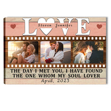 Custom Photo The Day I Have Found My Soul Lover - Gift For Husband Wife - Personalized Custom Canvas