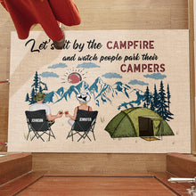 Home Is Where We Park It - Personalized Custom Doormat - Gift For Camping Lovers