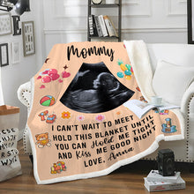 Custom Photo I Can't Wait To Meet You - Blanket - New Born Baby Gifts For Mother Personalized Custom Fleece Flannel Blanket