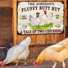 A Tale Of Two Chickens - Customized Classic Metal Signs, Chicken Signs