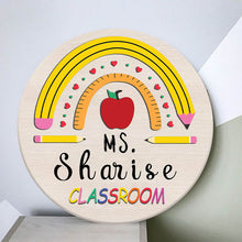 Teacher Name Sign | Personalized Rainbow Sign | Teacher Welcome Sign | Teacher Gift | Teacher Signs | Teacher Door Sign | Back To School
