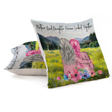 Mother & Daughter Forever Linked Together - Gifts For Mother, Daughter - Personalized Custom Pillow