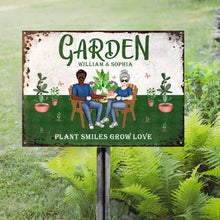 And Into The Garden We Go To Find Our Souls - Garden Sign -  Gift For Couples Personalized Custom Classic Metal Signs