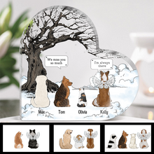 They Still Talk About You Memorial Heart-Shaped Acrylic Plaque Personalized Custom Gift For Pet Lovers
