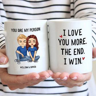 I Love You More - Personality Customized Mug - Gift For Couple - Valentine's Day Gift For Husband Wife