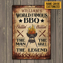 Personalized BBQ World Famous Vintage Customized Classic Metal Signs