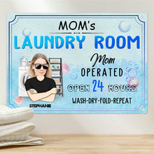 Custom Photo Laundry Room Sign - Gift For Mom Personalized Custom Classic Metal Signs