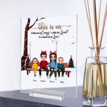 This Is Us Our Story Our Home Our Love - Family Plaque - Family Gifts Christmas Gifts For Couples, Family Personalized Custom Acrylic Plaque