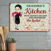 Kitchen Where Memories Are Made  - Personalized Metal Sign - Mother's Day Gift - Gift For Mother, Grandma, Nana, Mama
