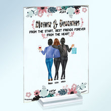 Mother And Daughters From The Heart - Customized Acrylic Plaque - Gift For Mom Mother - Customized Gift