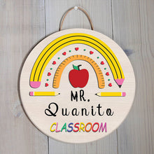Teacher Name Sign | Personalized Rainbow Sign | Teacher Welcome Sign | Teacher Gift | Teacher Signs | Teacher Door Sign | Back To School