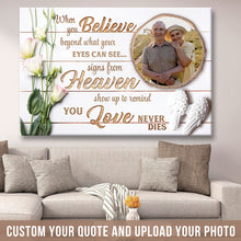 Custom Photo - Your Wings Were Ready But My Heart Was Not - Memorial Canvas - Personality Customized Canvas
