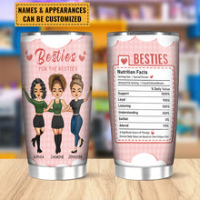 Besties Nutrition Facts - BFF Bestie Gift - Personalized Custom Tumbler