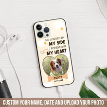 No Longer By My Side Forever In My Heart - Memorial Gift For Cat Dog Lover - Customized Gift - Personality Customized Phone Case