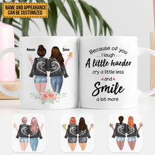 Besties Forever Never Apart Maybe In Distance But Never At Heart - Bestie Mug - Gift For Best Friend - Customized Mug