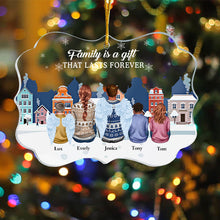No Greater Gift Than The Love In Family - Personalized Acrylic Ornament - Christmas, Heartwarming Gift For Family, Mom, Dad, Grandparents, Daughter & Son