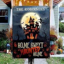 Happy Halloween Haunted Home Custom Classic Metal Signs, Halloween Decor, Yard Decor
