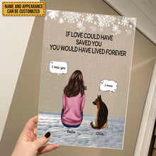 Memorial Pet - Gift For Pet Lovers - Dog Mom, Dog Dad, Personalized Acrylic Plaque