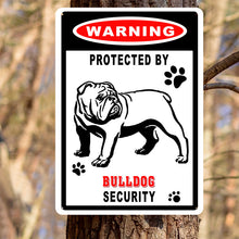 Warning Metal Sign Wall Decor Farmhouse Sign For Outdoor - Dog Metal Sign - Gift For Dog Lover