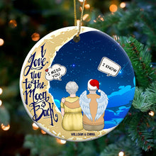 I Miss You - Personalized Ceramic Ornament - Christmas Ornament - Family Memorial Gift