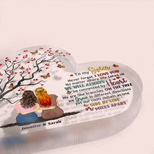 No Matter Where Life Takes Us - Personality Customized Acrylic Plaque - Gift For Sisters, Siblings