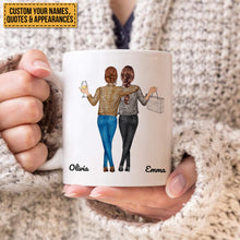 Besties Here's To Another Year Of Bonding Over Alcohol Tolerating Idiots And Keeping Each Other Sane - Best Friend Mugs - Personalized Mug