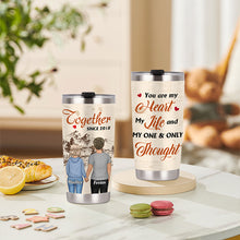 Couple Together Since You Are My Heart My Life Steel Tumbler