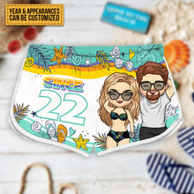 You And Me Together Since - Personalized Couple Beach Shorts - Matching Swimsuits For Couples - Gift For Couples, Husband Wife
