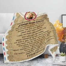 A Letter From Heaven - Memorial Blanket - Personalized Custom Fleece Flannel Blanket
