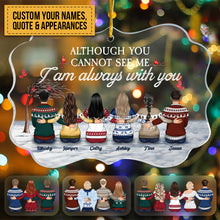 There's A Little Bit Of Heaven In Our Home - Personalized Acrylic Ornament - Memorial Gift For Family, Remembrance, Grief Gift, Sympathy Gift