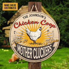 Personalized Farm Chicken Coop Rise And Shine Customized Door Signs