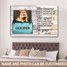 Custom Photo - If Love Could Have Saved You You Would Have Lived Forever  - Personalized Custom Canvas - Pet Canvas