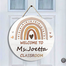 Teacher Door Sign | Teacher Name Sign | Back To School | Teacher Sign For Door | Welcome Sign | Door Hanger | Teacher Appreciation gift