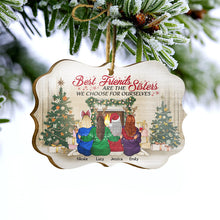 Best Friends Are The Sisters We Choose For Ourselves - Christmas Gift For BFF - Personalized Custom Aluminum Ornament