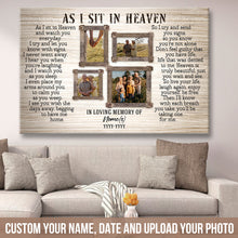 Custom Photo - In Memory Gift For Loss Best Personalized -  Memorial Canvas - Personality Customized Canvas