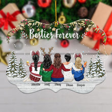 Besties To Another Year Of Bonding Alcohol - Personalized Acrylic Ornament - Christmas Gift For Sistas, Best Friends, Sisters, Soul Sisters