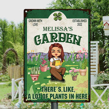 Grown With Love - Garden Decoration - Personalized Custom Classic Metal Signs